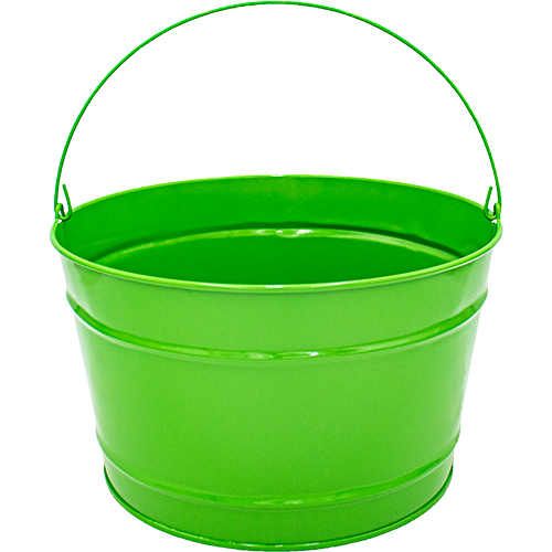 16 Qt Powder Coat Bucket - Electric Green 317