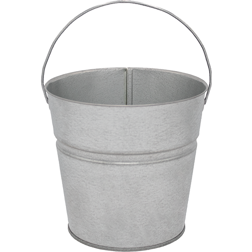 2 Qt Powder Coated Bucket-Plain Galvanized - 315