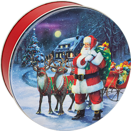 2C Santa with Reindeer 