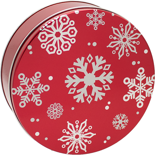 2C Red with Snowflakes 