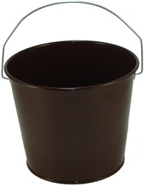 5 Qt Powder Coated Bucket - Chocolate Brown 318 - WHILE SUPPLY LASTS!