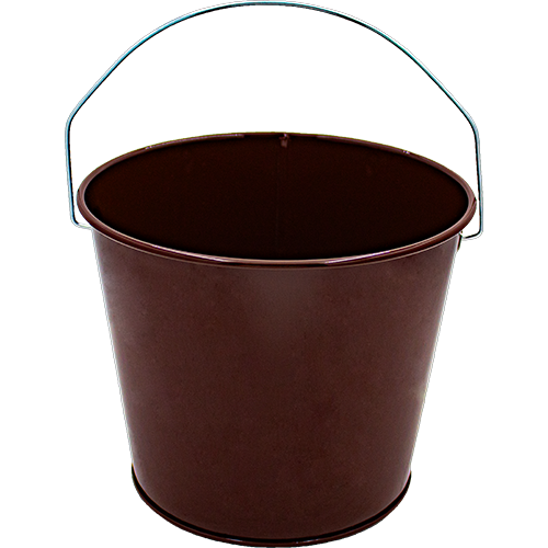 5 Qt Powder Coated Bucket - Chocolate Brown 318 - WHILE SUPPLY LASTS!