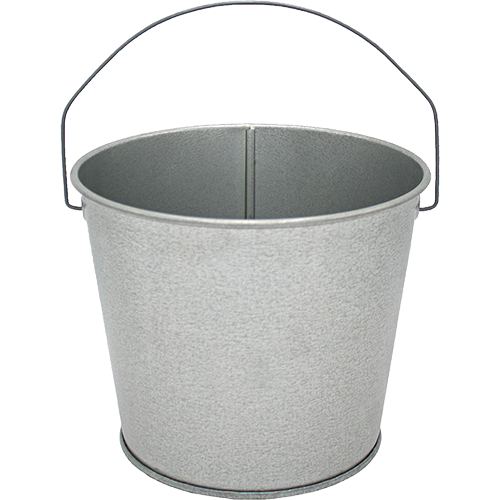 5 Qt Powder Coated Bucket - Plain Galvanized 315