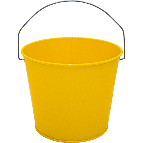 5 Qt Powder Coated Bucket - Sunshine Yellow 312