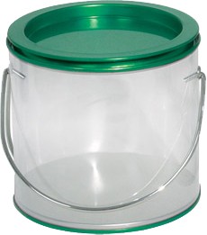 Pails w/Clear Side/Green