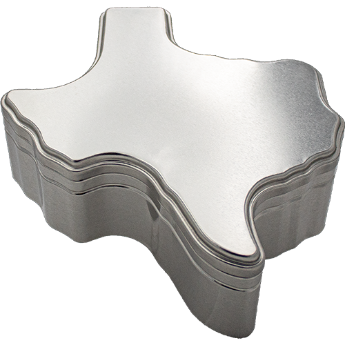 Texas Shaped Can - Silver (Limited Availability)