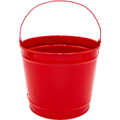 10 Qt Powder Coated Bucket - Candy Apple Red 003