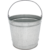 10 Qt Powder Coated Bucket - Plain Galvanized 315