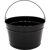 16 Qt Powder Coat Bucket - Glossy Black 006