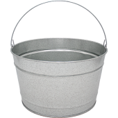 16 Qt Powder Coat Bucket - Plain Galvanized 315