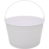 16 Qt Powder Coat Bucket - Glossy White 005