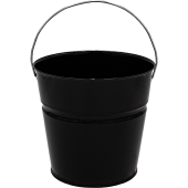 2 Qt Powder Coated Bucket-Glossy Black -006