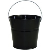 2 Qt Powder Coated Bucket-Glossy Black -006