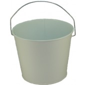 5 Qt Powder Coated Bucket - Glossy White 005