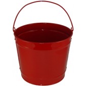 10 Qt Powder Coated Bucket - Candy Apple Red 003