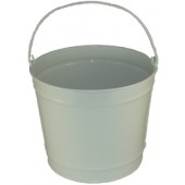 10 Qt Powder Coated Bucket - Glossy White 005
