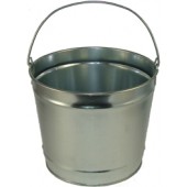 10 Qt Powder Coated Bucket - Plain Galvanized 315