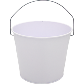 5 Qt Powder Coated Bucket - Glossy White 005