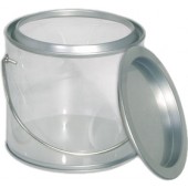 Pails w/Clear Side/Platinum