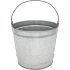 10 Qt Powder Coated Bucket - Plain Galvanized 315