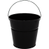 2 Qt Powder Coated Bucket-Glossy Black -006