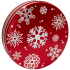 115 Red with Snowflakes 