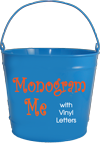 10 Qt. Monogrammed Bucket